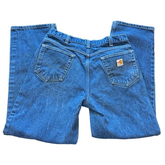 Carhartt Flame Resistant Men's Denim Blue Jeans 36x32 |W1‎ - Picture 1 of 6